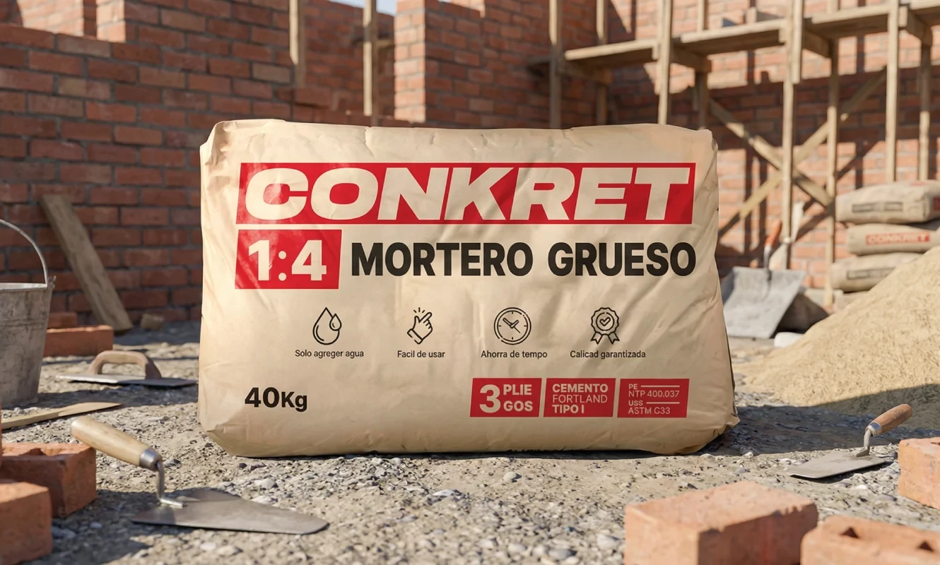 Mortero Grueso 1:4: Asentado de Ladrillo y Bloque — Guía de Rendimiento