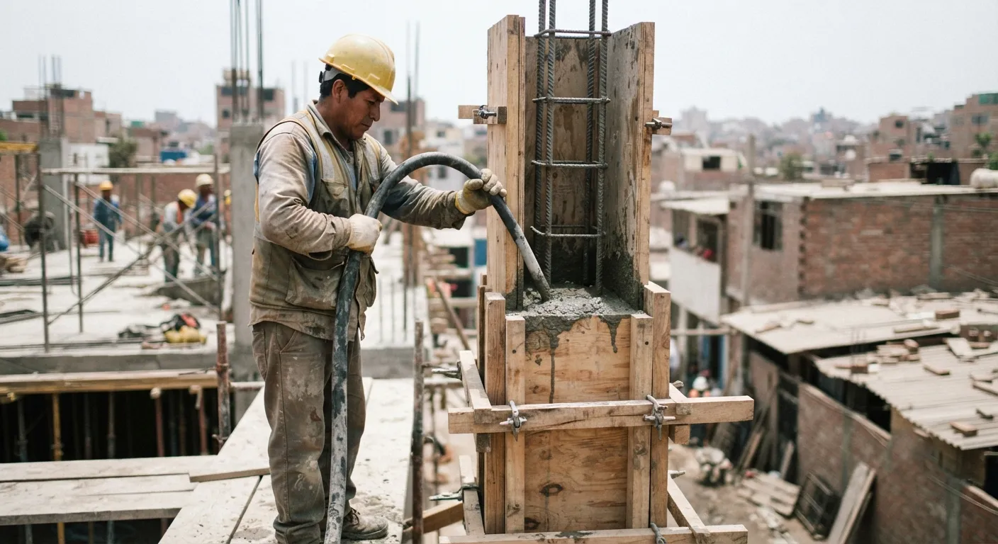 Concreto 210 en Columnas y Vigas: La Estructura de tu Vivienda — guía técnica CONKRET en Lima