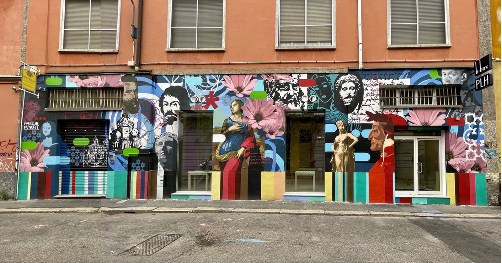 Mural Show Room Plh Via Voghera Milano 3 — Pablo Pinxit